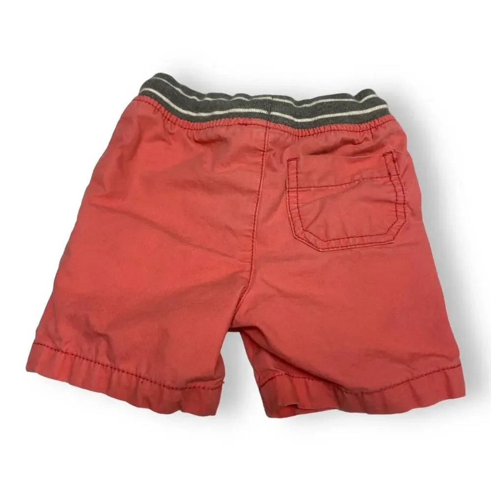 Carter's Boys Shorts Size 24 Months Salmon Peach‎ Drawstring Knit Waistband